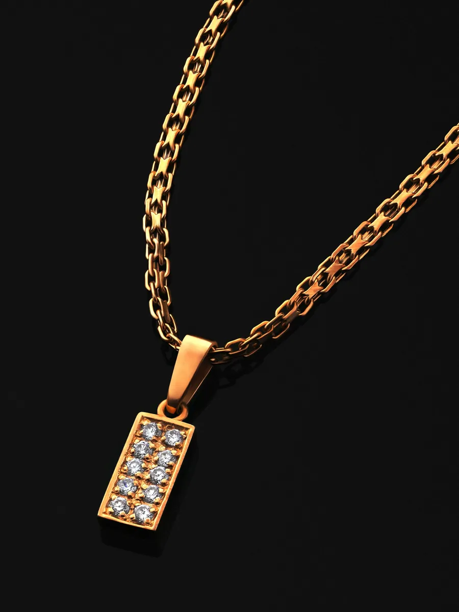 A diamond pendant
