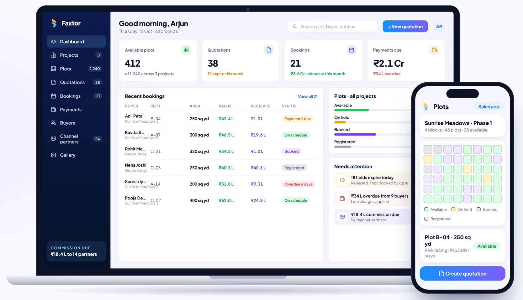 Real Estate & Property dashboard