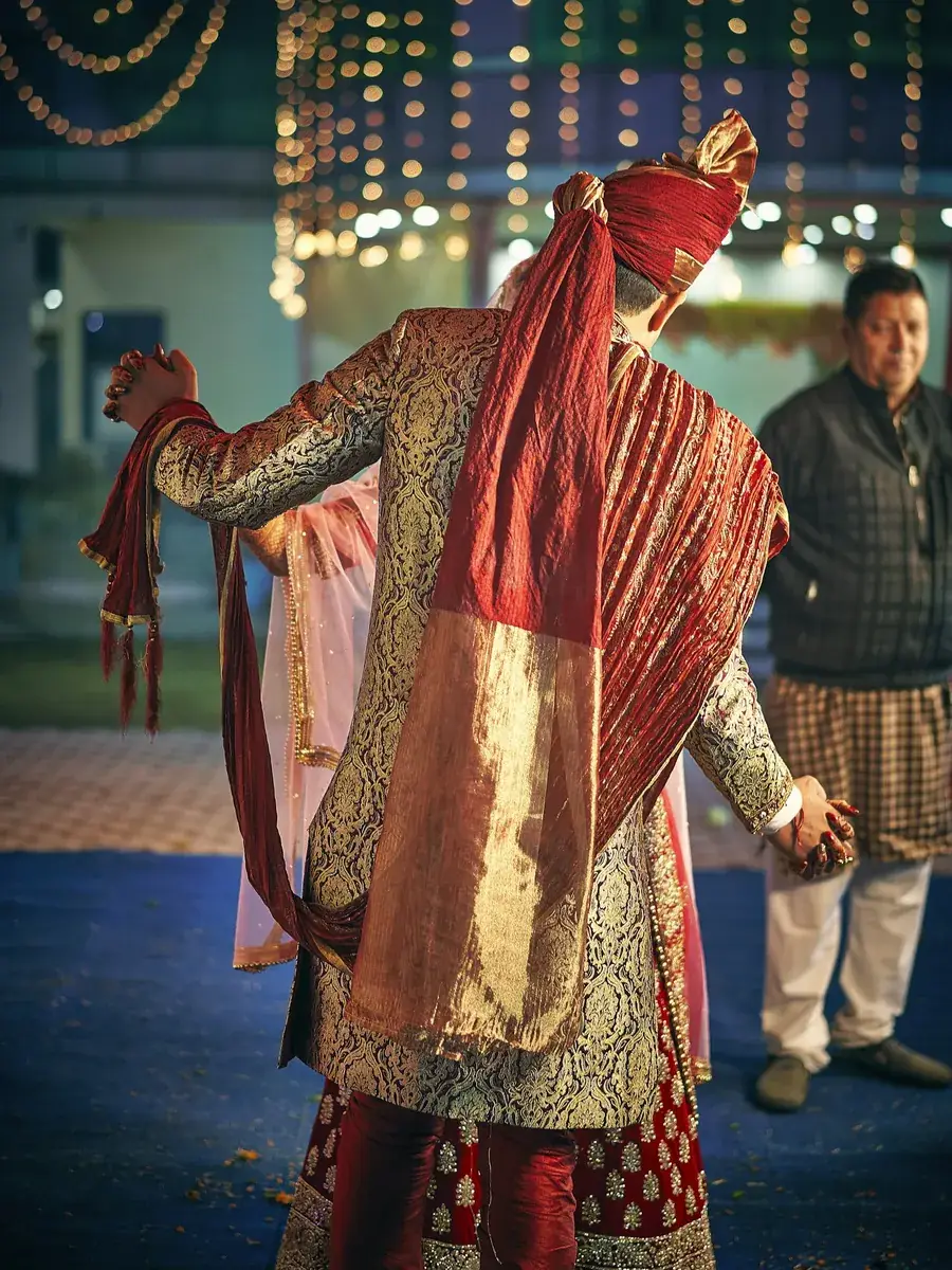 An emerald sherwani